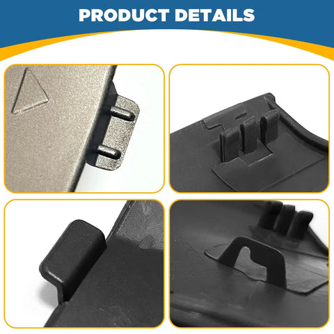 Close-up of Rear Bumper Tow Hook Cover For X3 G01 G08 2018 2019 2020 White Right Passenger Side Replacement Towing Eye Cap