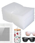 50 Pack 8x10 Bubble Pouches For Shipping And Moving Double Wall Cushioning For Fragile Dishes Glassware Electronics
