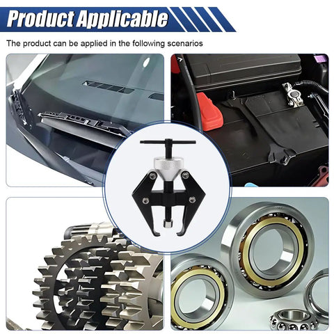 Heavy Duty Windshield Wiper Arm Removal Tool Kit for Most Cars shown with applications for wiper arms and battery terminals.