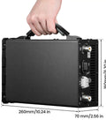 Person holding XPA125B 100W Power Amplifier With Auto Antenna Tuner And Large Display Screen, showing size dimensions.