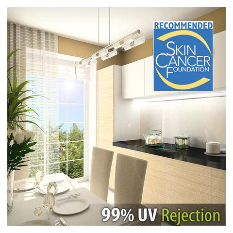 Kitchen dining area with Clear UV Blocking Window Film 24 Inch by 12 Foot with Scratch Resistant Coating for Unobstructed View.