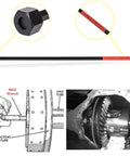 Heavy Duty Differential Preload Wrench For Chrysler Dodge Rear Axles in use, fitting through axle tube width adjustment.