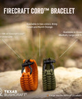 Survival Firecraft Paracord Bracelet With Three Extra Strands Wax Thread Tinder And Fishing Line Bow Shackle Army Green Large