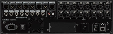 Back panel of 40 Channel Rack Mount Digital Mixer For Stage And Studio With 16 Mic And Line Preamps, 16 Output Channels