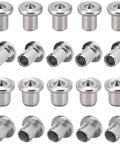 Pro Grade Hollow Dowel And Tenon Center Pin Kit For Woodworking, Chrome Plated Steel Dowel Centers In One Quarter And Five Sixteenth Inch, 20 Pieces