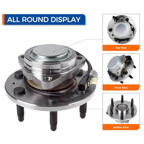 Front Wheel Bearing Hub Assembly Fits GM Full Size Trucks And SUVs Including Silverado 1500, Silverado 1500 LD, Suburban, Tahoe