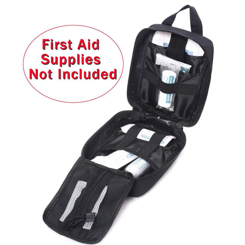 Open Molle Pouch Tactical First Aid Bag With Rip Away EMT Medical Organizer 600D Nylon Water Resistant Multipocket Pouch