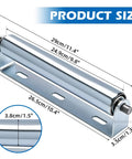 Solid 60 Inch Conveyor Roller Set dimensions showing galvanized steel roller size 29cm x 6cm with heavy duty bracket.