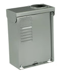 125 Amp main lug outdoor load center single unit, 4 spaces 8 circuits, NEMA 3R galvanized steel enclosure