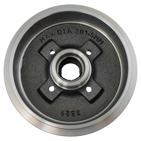 OHGGYQO starter motor component, front view, 12V, 10-tooth interface, black and silver housing