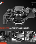 Front Right Steering Knuckle and Wheel Bearing Hub Assembly for Kia Optima 2011 2.4L Passenger Side Replacement, Drop-In Ready, Durable OEM-Grade Front Suspension Part, Easy Install, Reliable Performance image highlighting mounting holes.