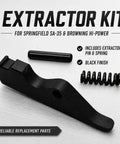3 Piece Replacement Kit For SA-35 Pistol With Extractor, Spring, And Pin - OEM Style Parts Set on white background