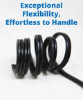 Coiled Low Voltage Landscape Lighting Wire 16 Gauge 2 Wire 250 Feet Weatherproof Direct Burial Stranded Cable showing flexibility