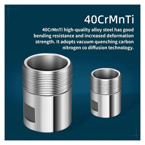 Precision CNC Thread Adapter Collet Chuck Built From Hardened Alloy Steel Offers Rock Solid Rotor Alignment And Hella Tight Grip For Zero Wobble High Speed Work, two sizes displayed.