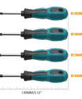 Four Piece U Type Screwdriver Set With Slick Magnetic Tips And Rugged Tpr Handles Chrome Vanadium Steel Construction built tough for precision mini repairs in tight spaces.