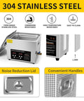 Ultrasonic Cleaning Machine 15L Digital Parts Cleaner With Timer 40kHz Pro Grade Stainless Steel 304 showing convenience features