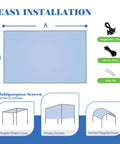 Installation guide for 18x38 Sun Shade Sail With Straight Edge Grommets UV Blocking Shade Cover For Outdoor Patio Pergola Backyard