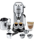 Arte Espresso Machine With My LatteArt Steam Wand Milk Frother And 15 Bar Pressure 3 Level Temperature Control Compact stainless steel