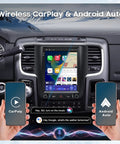 9.7 Inch Car Radio Upgrade Dash Kit For Dodge Ram 2013-2018, Android 13, Wireless CarPlay Android Auto display in dashboard