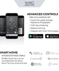 Image of smartphone app controls for Top Notch 8 Blade Smart Ceiling Fan With Smartphone App Remote Control Compatible With Alexa And Google Assistant Energy Efficient Brushed Aluminum Finish For Large Living Spaces.
