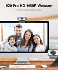 Sweet 120 Degree Wide Angle Webcam Loaded With Punchy Noise Canceling Mic For Zero Glitch Boardroom Meetings And Totally Hassle Free Telecommuting Video Calls On Any Desktop, on monitor with family smiling.