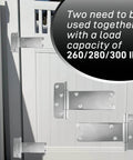 8 Inch Heavy Duty Door Hinges 300 Lbs Capacity on wooden gate