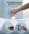 GuideLight Duplex Outlet Night Light With LED Sensor No Brainer Snap On Wall Plate Replacement installation steps