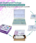 Shatterproof package for 100 Prepared Microscope Slides With Specimens For Kids And Adults Kid Friendly And Perfect For Students And Homeschool Science Projects Plants Animals Insects High Quality Optical Glass.