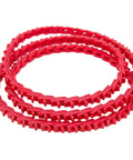 3/8 Inch Power Twist V Belt, 5 Feet Adjustable Link Drive Belt For Lathes, Drill Presses, Table Saws, Bandsaws, Red Polyurethane