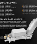 Full Aluminum Engine Oil Filter Housing And Oil Cooler Kit With Gaskets And Sensors For 2011 2016 3 6L V6 Chrysler Dodge Jeep Ram Models Built To Roll shown with compatibility and part numbers