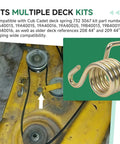 Beefy Torsion Spring Replacement For Cub Cadet Z Force GTX Tank Lawn Mowers Fits 42 44 48 50 54 60 Inch Decks, spring close-up