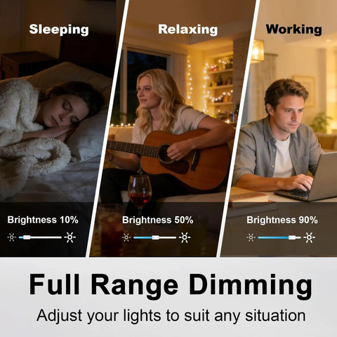 Buzz Free 6 Pack Dimmer Switch Slick Quiet Operation Single Pole And Three Way Wiring Fits Snug In Walls Works Flawlessly With Led Cfl And Halogen Lights Fast Setup in different lighting scenarios.