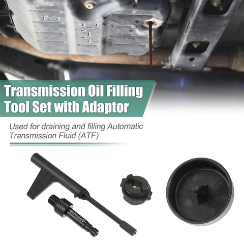 4 Piece Transmission Oil Filling Tool Adapter Set For Mercedes Benz 2015 And Up 725 Gearbox 9 Speed ATF Drain And Fill Tool