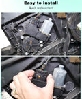 Premium 6 Pin Power Window Motor Fits Hyundai Ioniq Models Years 2017 Through 2022 Replaces Part Number 82450G2020 showing installation process.