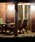 Wall Pack Light High Efficiency No Fuss 30W 4050lm 5000K Dusk To Dawn Photocell Outdoor Security Flood Light illuminating patio