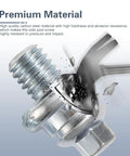 Close-up of Battery Terminal Bolts 3/8-16 Post Extender Short Stud for GM Vehicles made of durable zinc coated steel