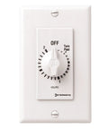 2 Hour Spring Loaded Wall Timer For Fans And Lights With Hold Automatic Shut Off Energy Saver No Neutral Needed White
