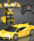 Dope Transform RC Car for Kids 3 to 8, 2.4GHz Remote, One Button Transform From Race Car to Robot, 360 Spin, 1 by 16 Scale