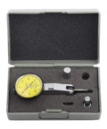 Pro Grade Dial Test Indicator 0 to 0.8mm Range with 0.01mm Precision, Dovetail Mount in protective case, 180 Degree Rotatable Probe