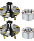 Front Wheel Bearing And Hub Kit For 2002 To 2006 Acura RSX And 2004 To 2005 Honda Civic Includes Two Front Bearings And Two Front Hubs OE Grade Replacement With Easy Install And Ready To Roll Vehicle Compatibility