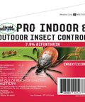 Powerful Bifenthrin Insecticide For Indoor And Outdoor Use 16 Ounce Quick On Contact Killer label with tick and ant image
