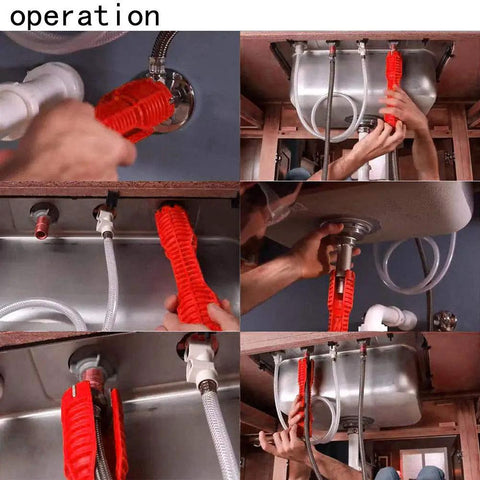 Do It All Faucet And Sink Installer Tool 8 In One Basin Wrench for easy installation and removal in kitchen plumbing.