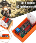 Six Pin Adjustable AC CDI Motorcycle Ignition Box With DIP Switch Dual Plug for 4-Stroke ATVs Dirt Bikes Scooters