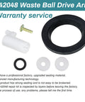 Waste Ball Drive Arm Kit For Aqua Magic Style Lite Style II Style Plus Toilets Includes Closet Flange Seal Drive Arm Screw Replacement Part For RV Toilets displayed