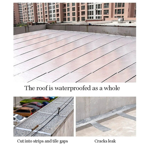 Rock Solid Self Adhesive Roof Underlayment Roll Made With Sbs Bitumen And Aluminum Foil for complete waterproofing on flat roof.