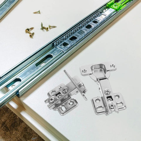 Two Pcs Clip On Concealed Stainless Steel Cabinet Door Hinges For Kitchen Cabinets And Furniture No Fuss Install Multipurpose Use Durable