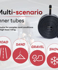 All Purpose 700X35C To 43C Bike Inner Tube With Schrader Valve Reliable Replacement For City Road Gravel Bikes Fits 700C Wheels