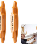 2 Pack Magnetic Stud Finders, Heavy Hitter Nail Head Locator for Drywall, compact orange tools with wall mounting demonstration