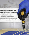 Pro Grade Ultra Precision Torque Limiting Screwdriver For Electronics And Delicate Gear shown with quick-release bit holder