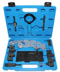 Double Vanos Twin Camshaft Alignment Timing Locking Tool Kit For BMW M52 M52TU M54 M56 Engines in blue case with jigs and pins
